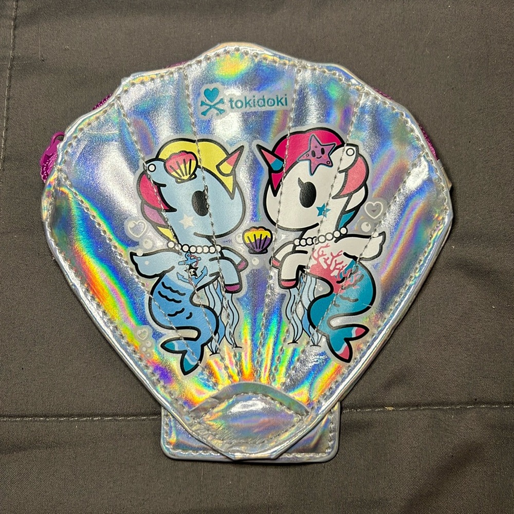 Tokidoki sea shell coin purse